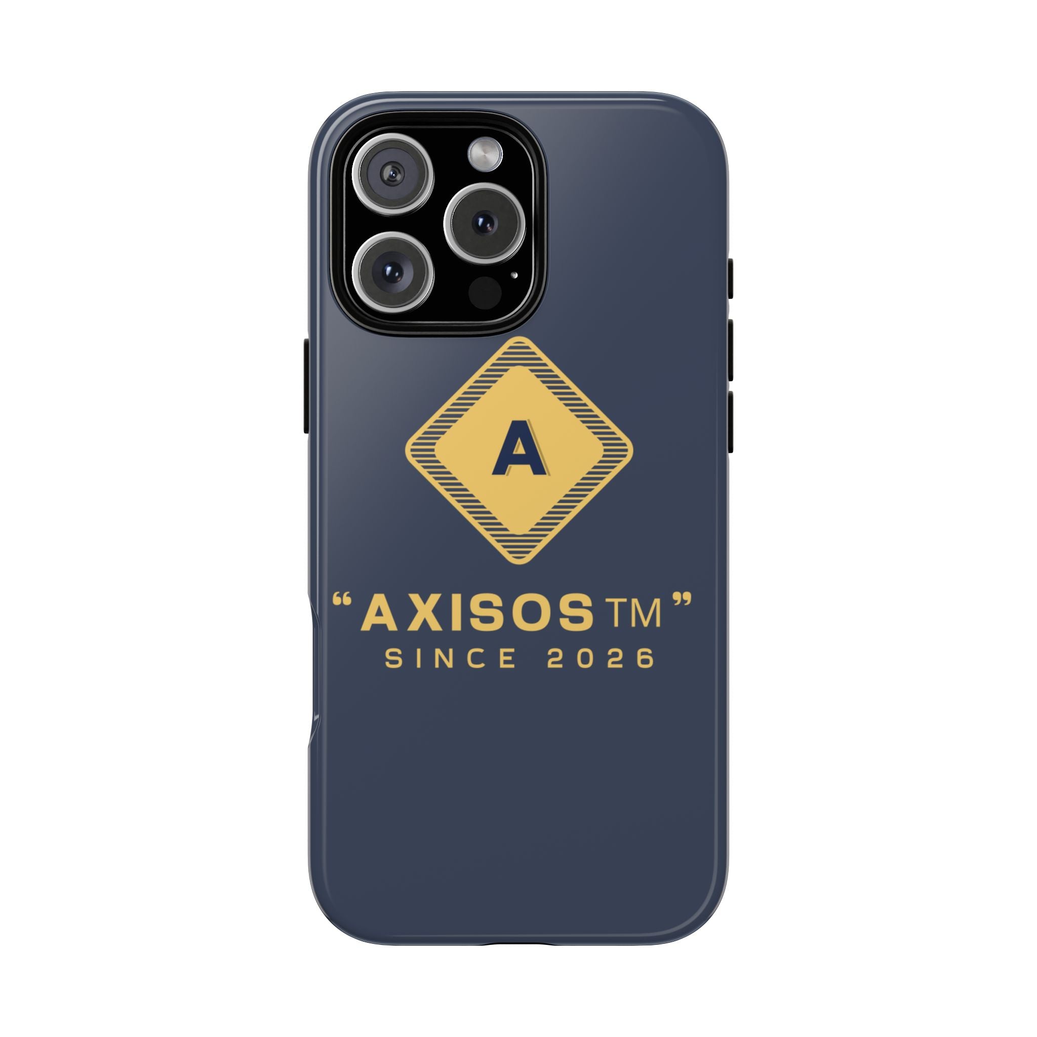 AxisOS™ Minimalist Phone Case — Cute Text Protective iPhone Cover