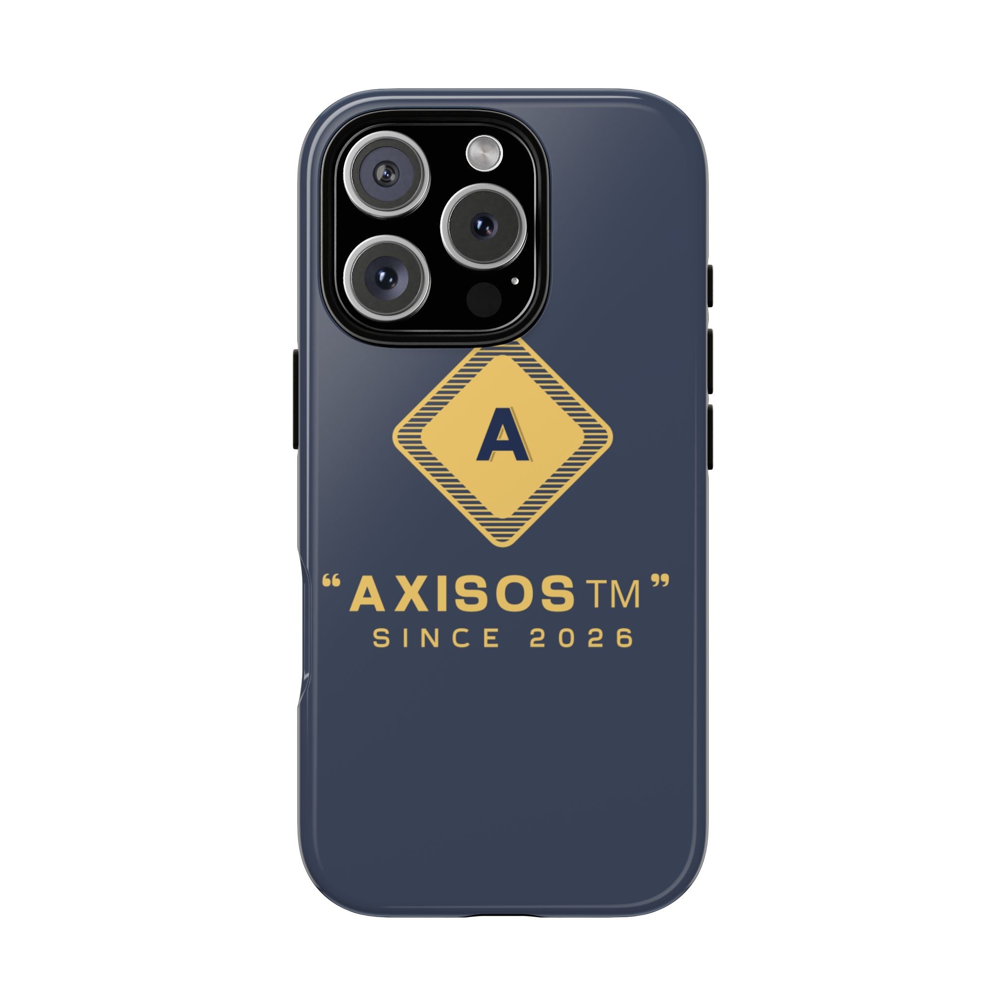 AxisOS™ Minimalist Phone Case — Cute Text Protective iPhone Cover
