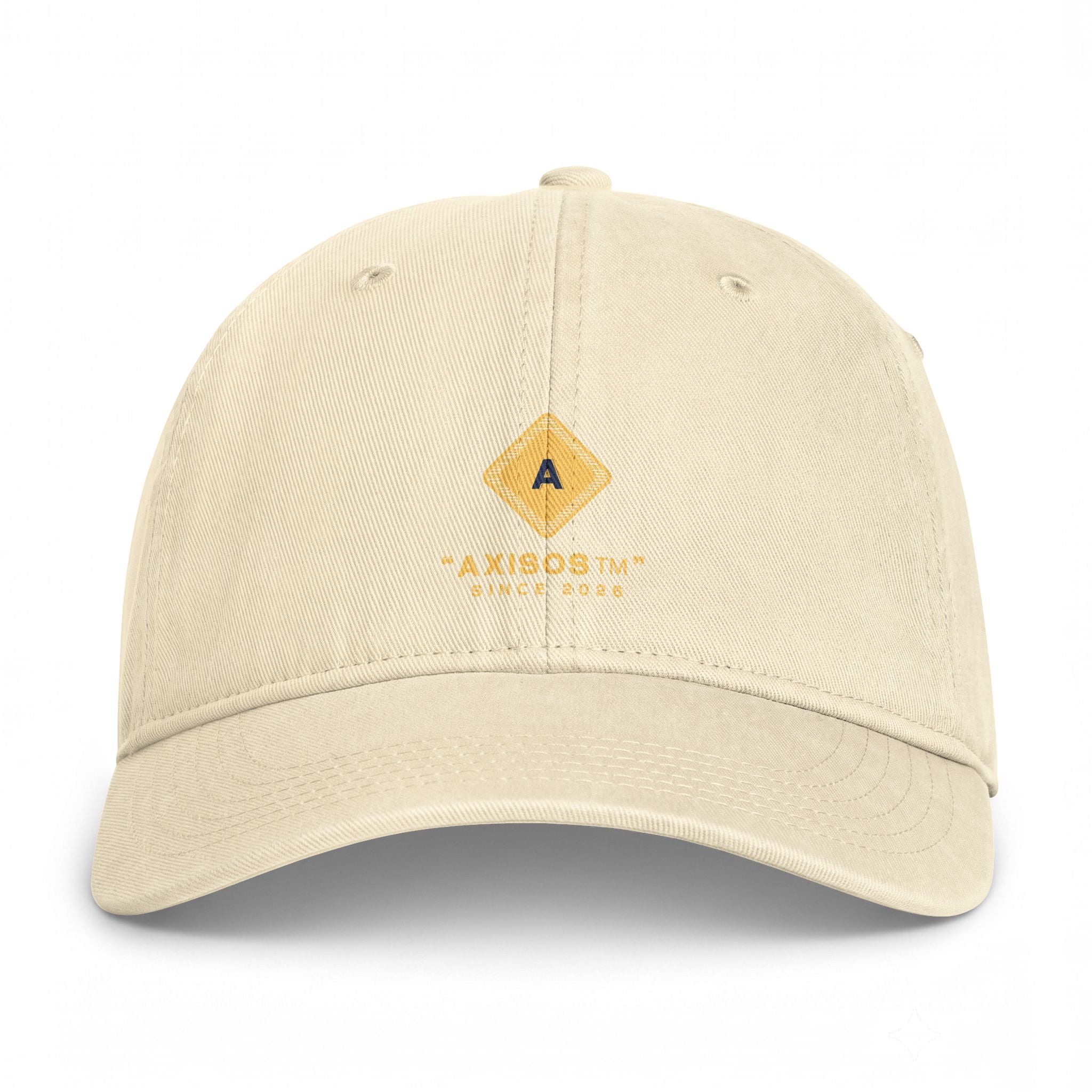 Washed Coastal Cap — Vintage Surf Logo Baseball Hat
