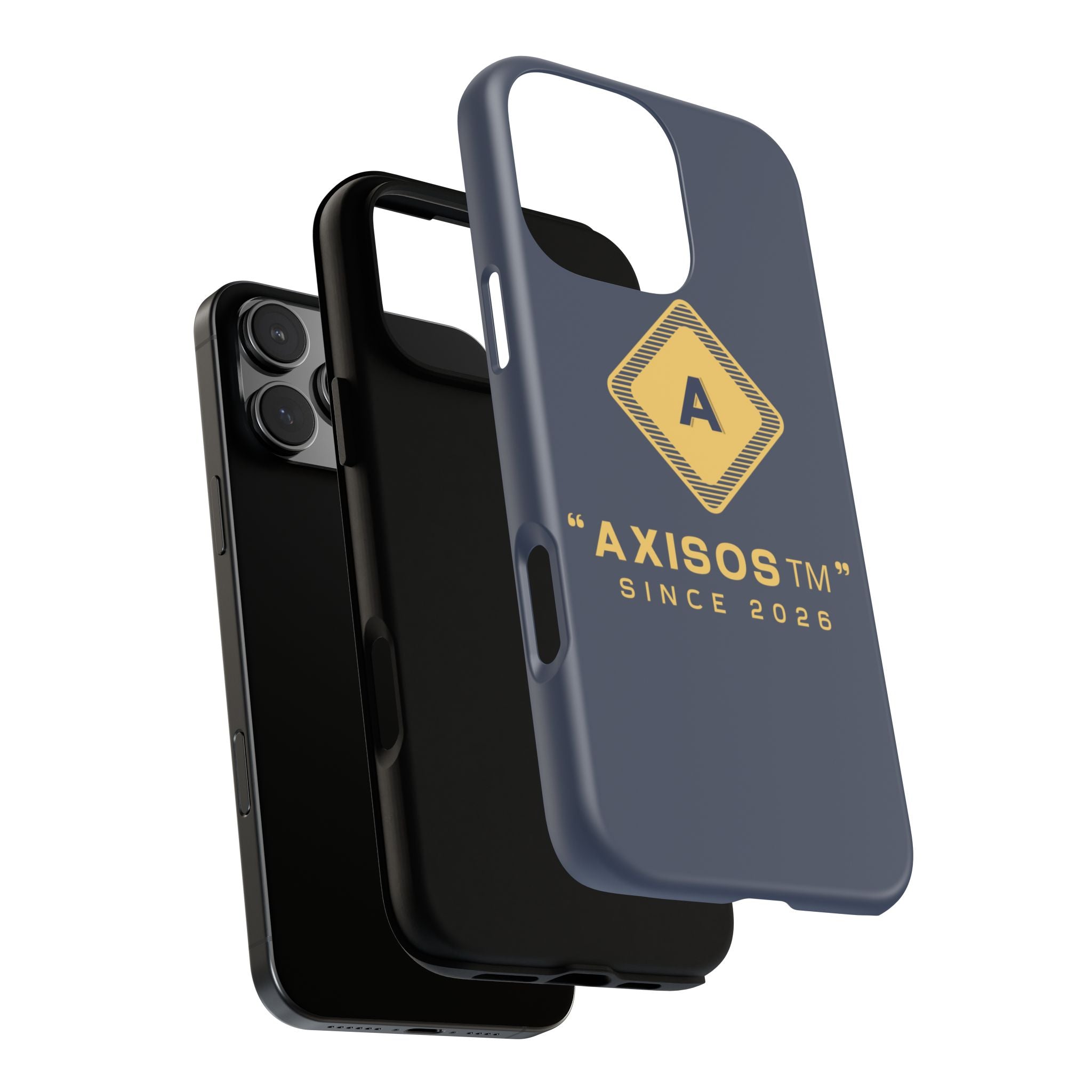 AxisOS™ Minimalist Phone Case — Cute Text Protective iPhone Cover
