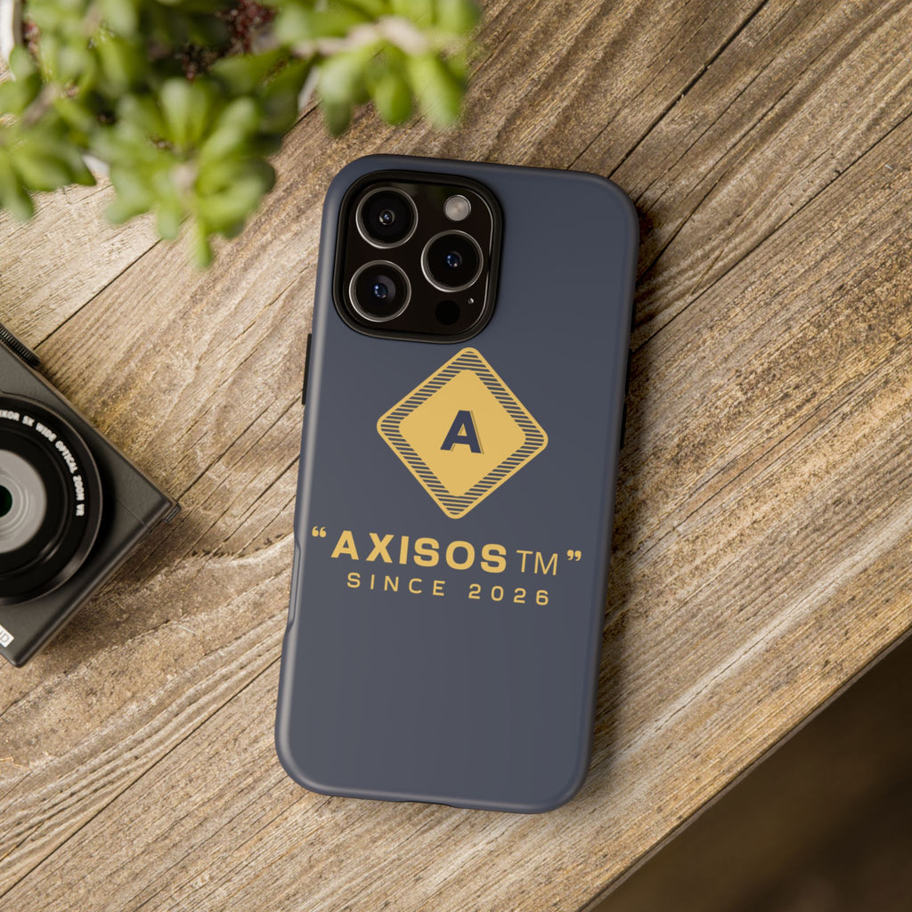 AxisOS™ Minimalist Phone Case — Cute Text Protective iPhone Cover