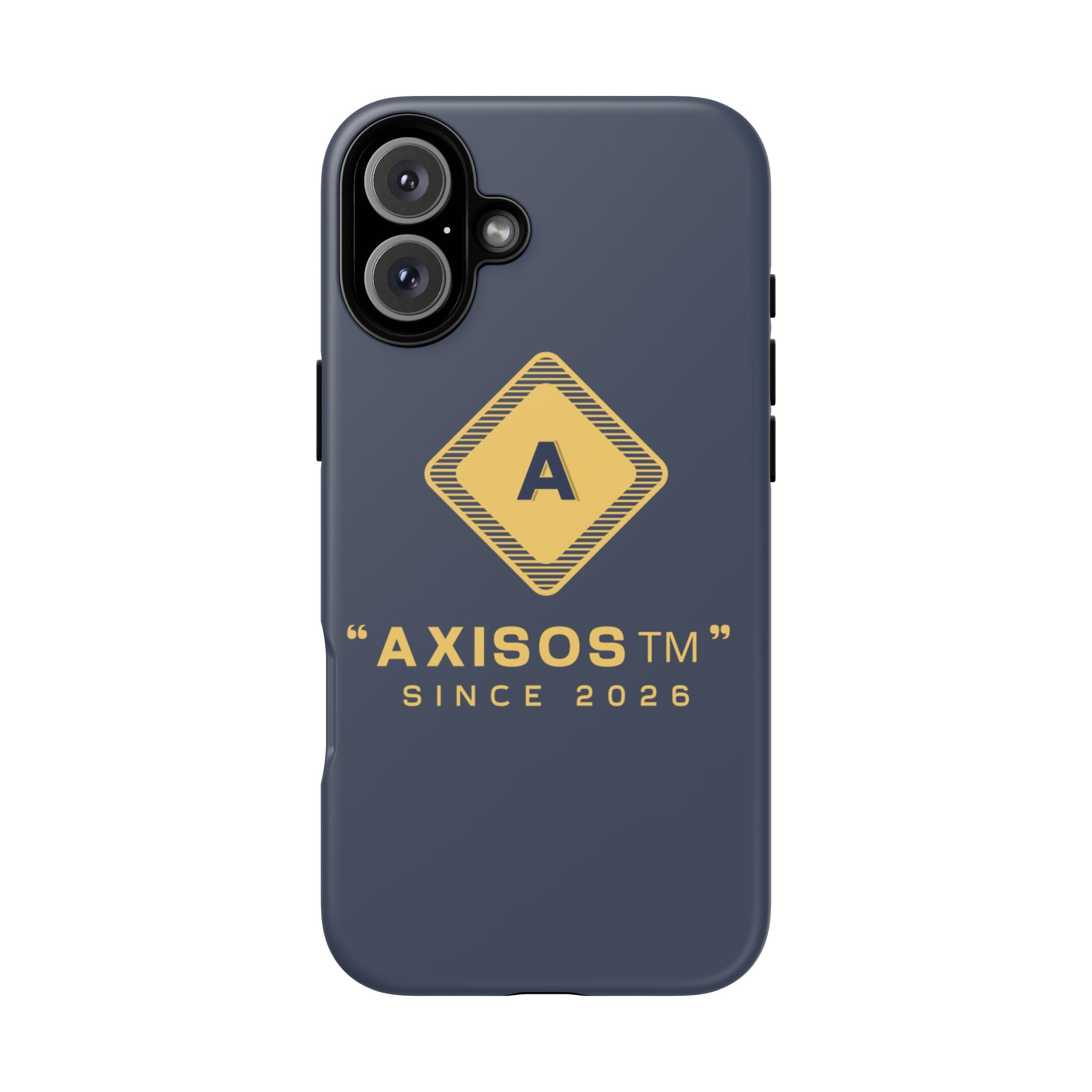 AxisOS™ Minimalist Phone Case — Cute Text Protective iPhone Cover