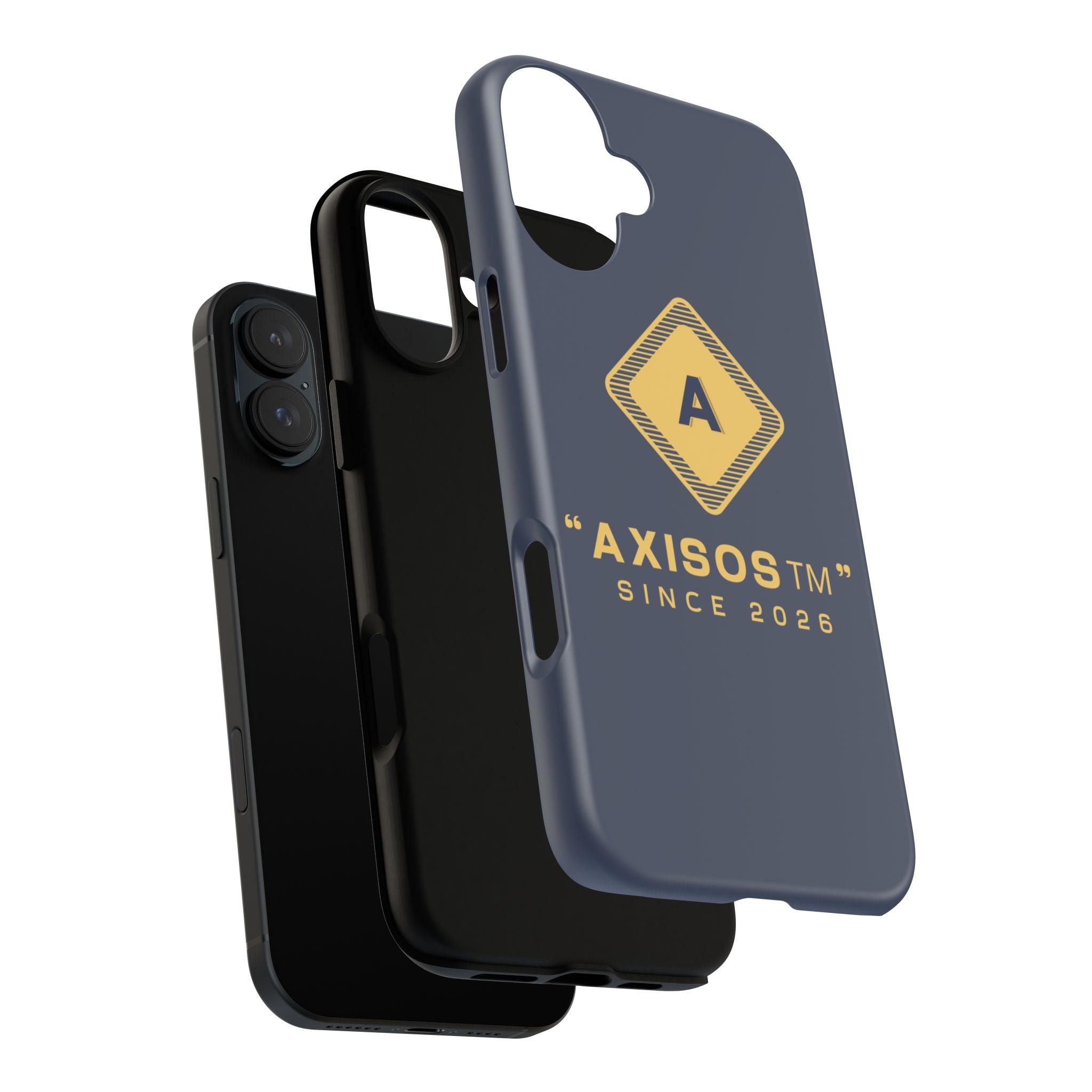 AxisOS™ Minimalist Phone Case — Cute Text Protective iPhone Cover