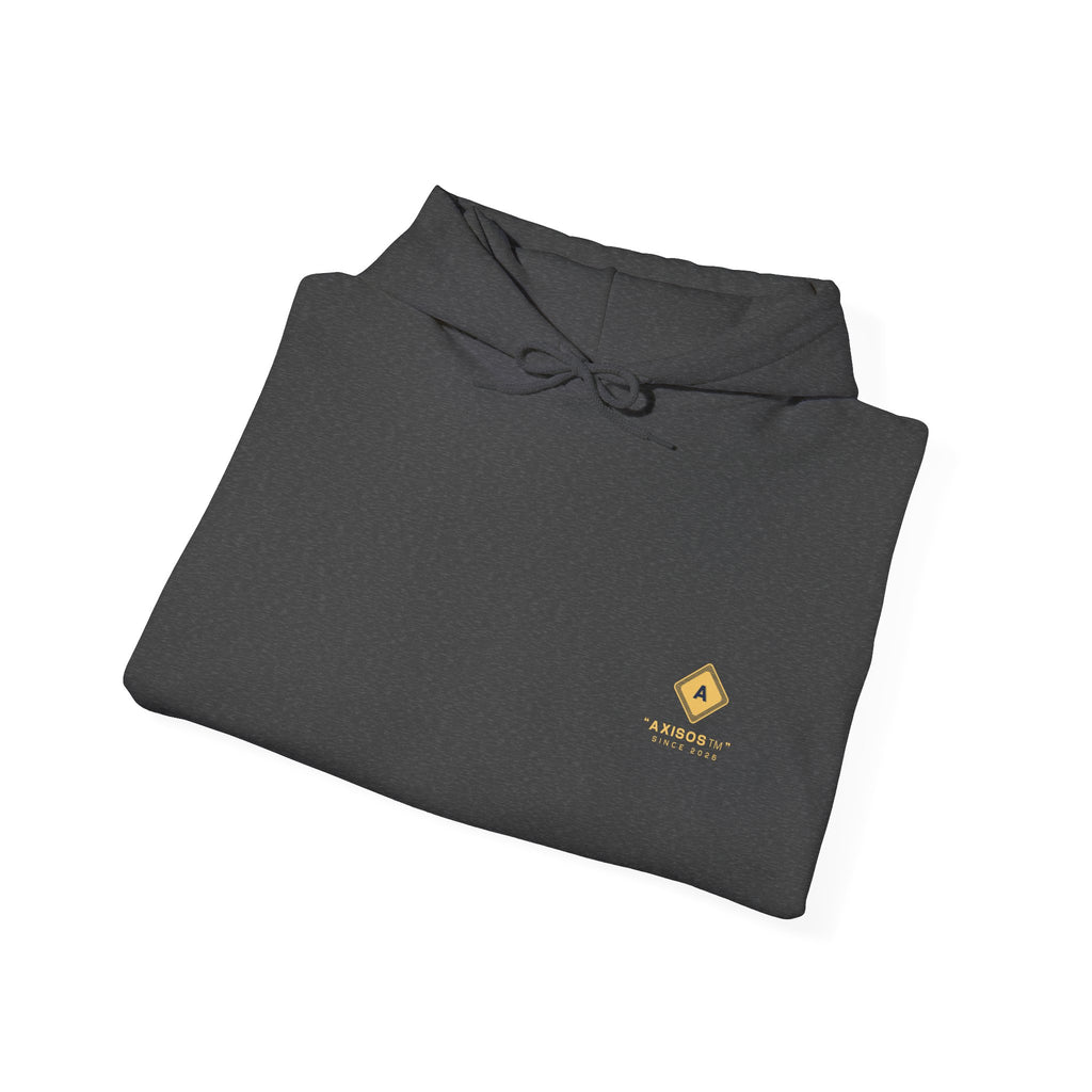 Minimalist Yellow Diamond Logo Hoodie — Axisos Brand Pullover