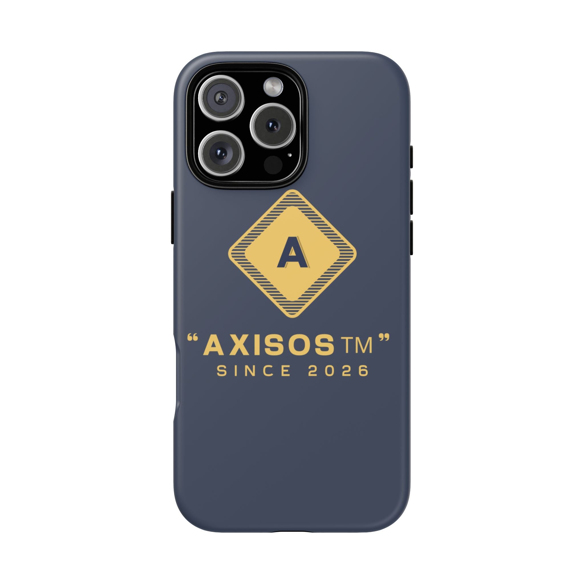 AxisOS™ Minimalist Phone Case — Cute Text Protective iPhone Cover