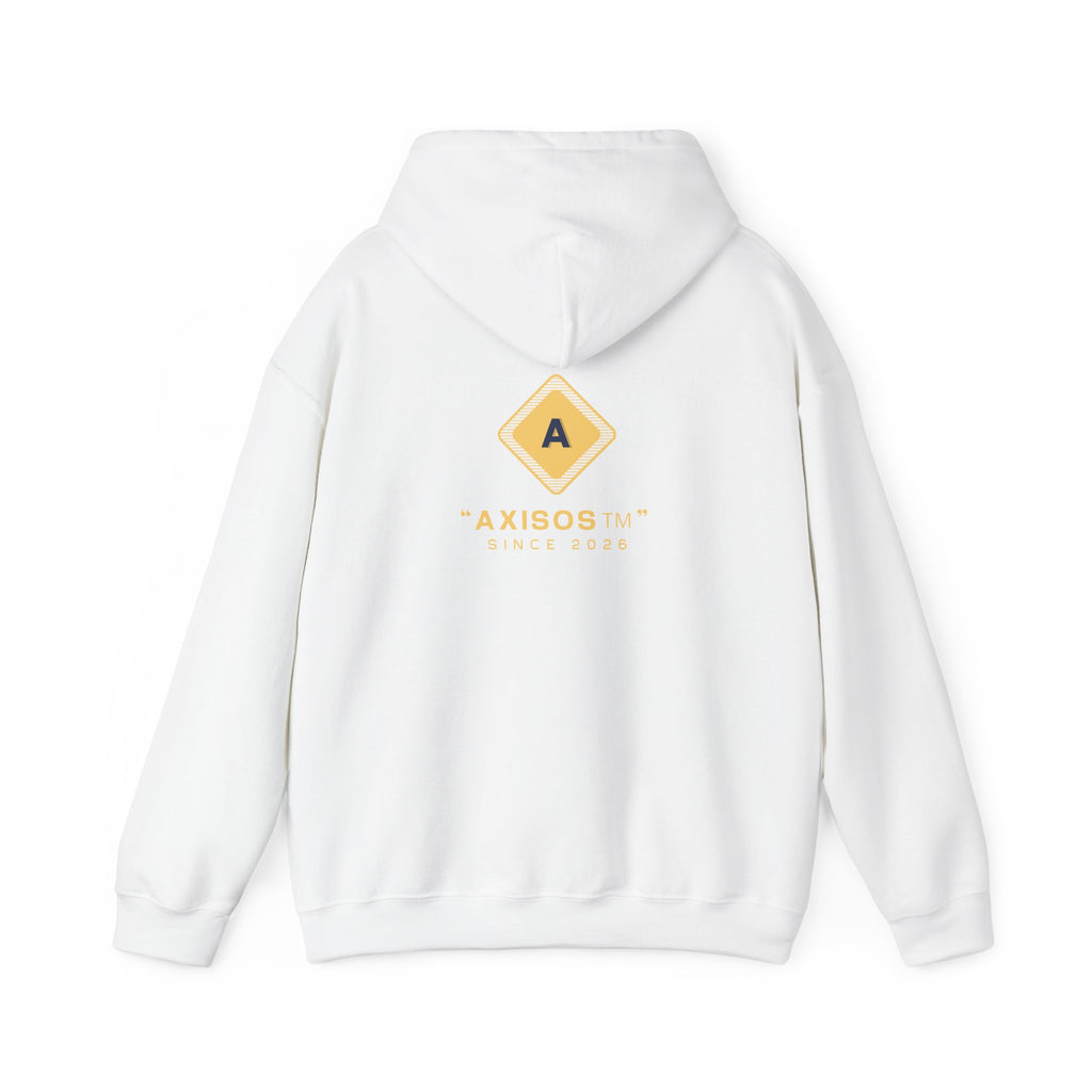 Minimalist Yellow Diamond Logo Hoodie — Axisos Brand Pullover