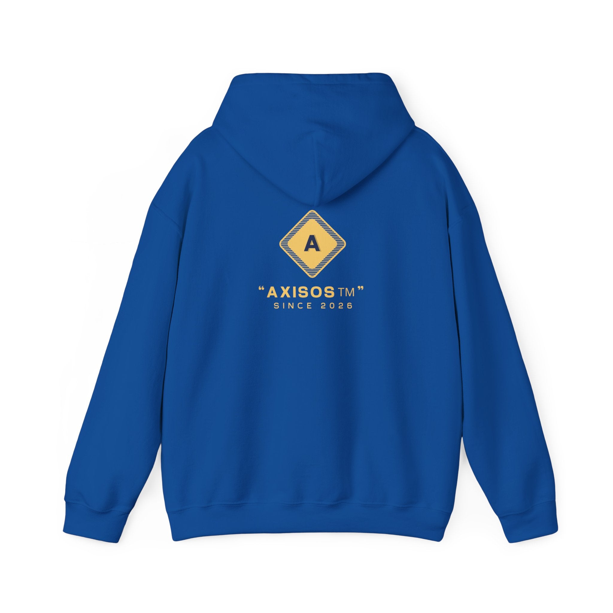 Minimalist Yellow Diamond Logo Hoodie — Axisos Brand Pullover