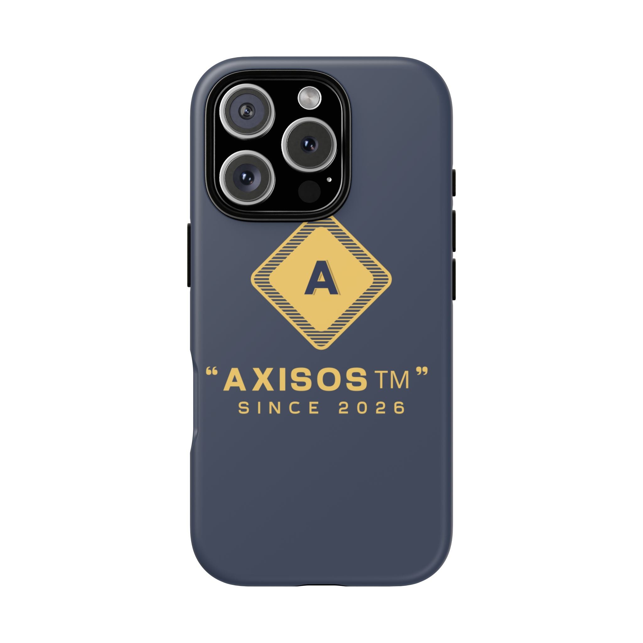 AxisOS™ Minimalist Phone Case — Cute Text Protective iPhone Cover