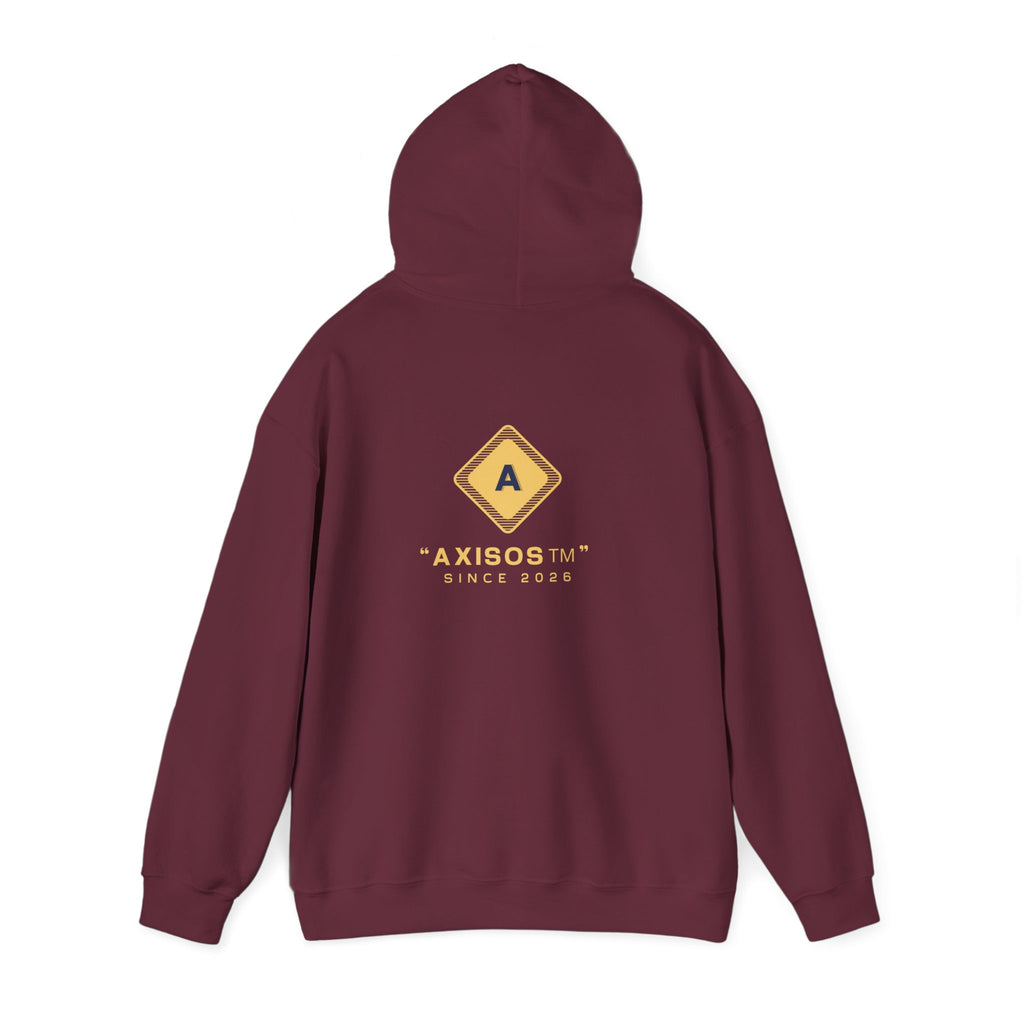 Minimalist Yellow Diamond Logo Hoodie — Axisos Brand Pullover