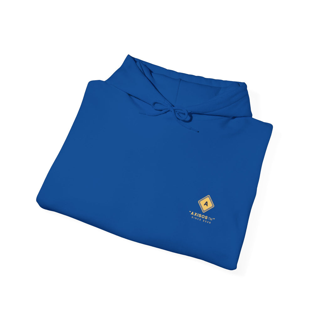 Minimalist Yellow Diamond Logo Hoodie — Axisos Brand Pullover
