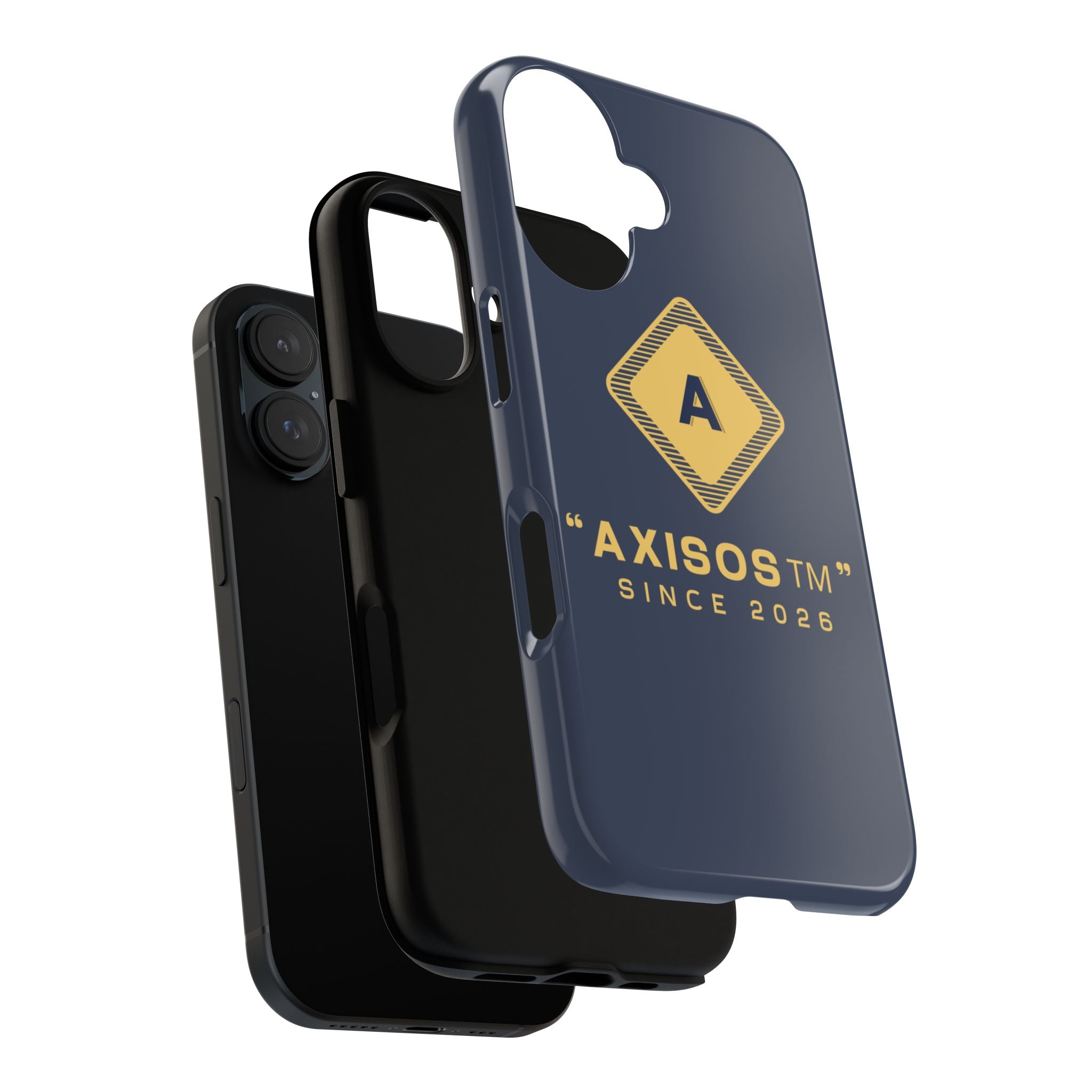AxisOS™ Minimalist Phone Case — Cute Text Protective iPhone Cover