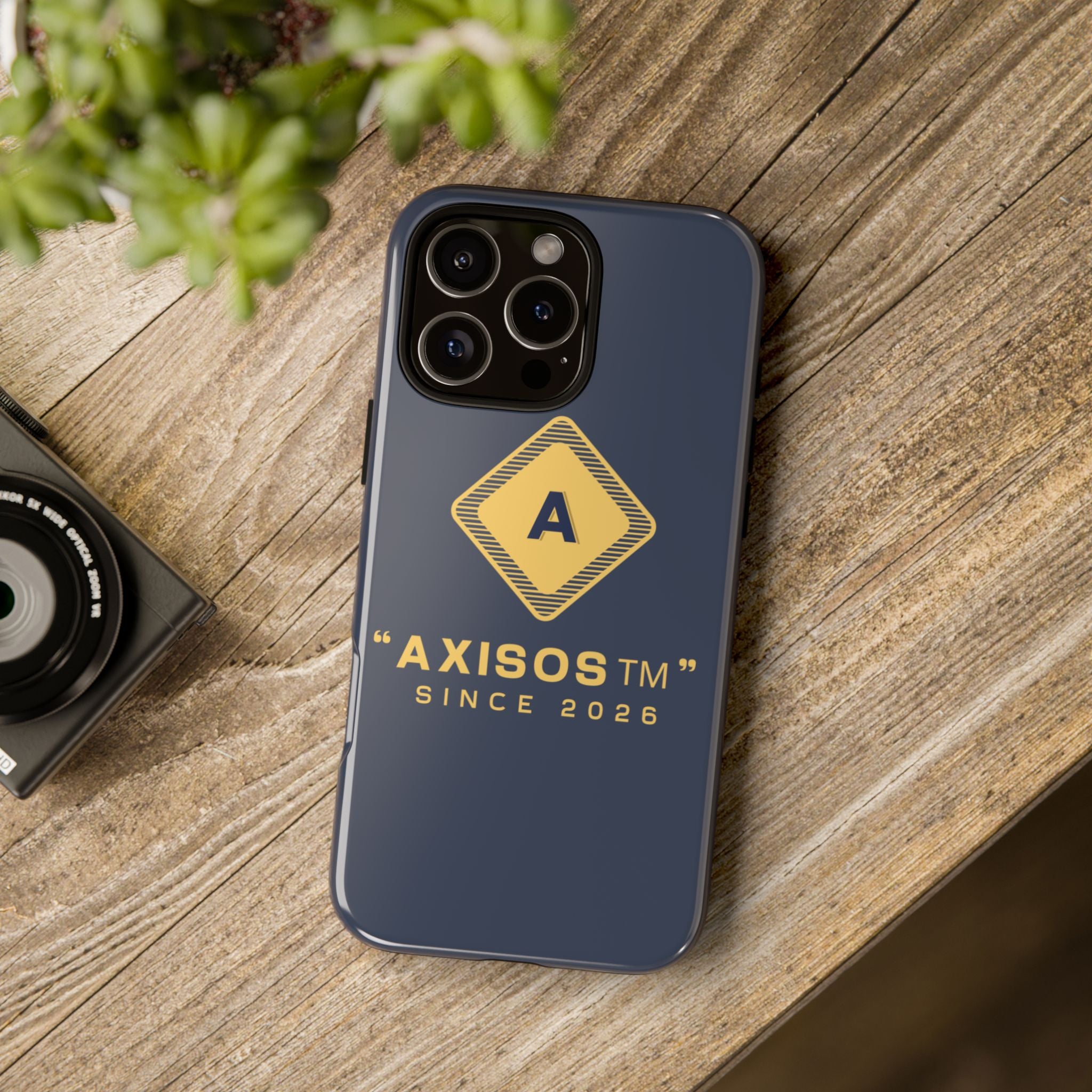 AxisOS™ Minimalist Phone Case — Cute Text Protective iPhone Cover