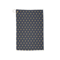 Classic Green Golf Towel with Gold Pineapple Pattern — Hanging Club Towel