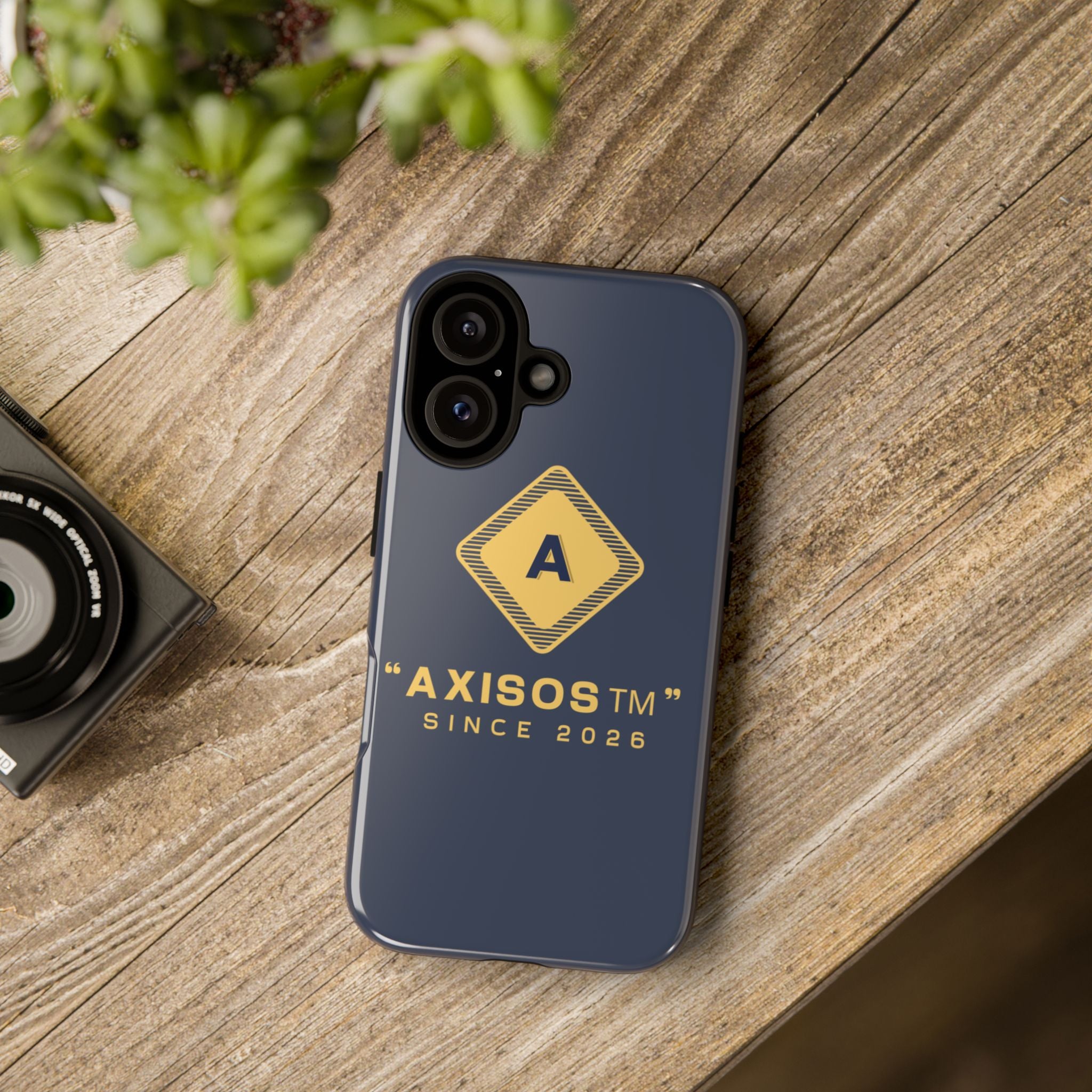 AxisOS™ Minimalist Phone Case — Cute Text Protective iPhone Cover